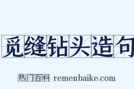 觅缝钻头造句是什么意思的图片